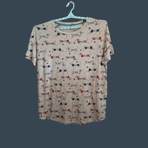 Dachshund Nightshirt Women's 2X-3X Secret Treasures Recycled Polyester/Spandex
